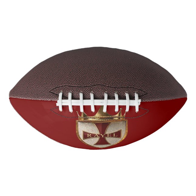 EOC RED RayEl Crest design  Football (Front)