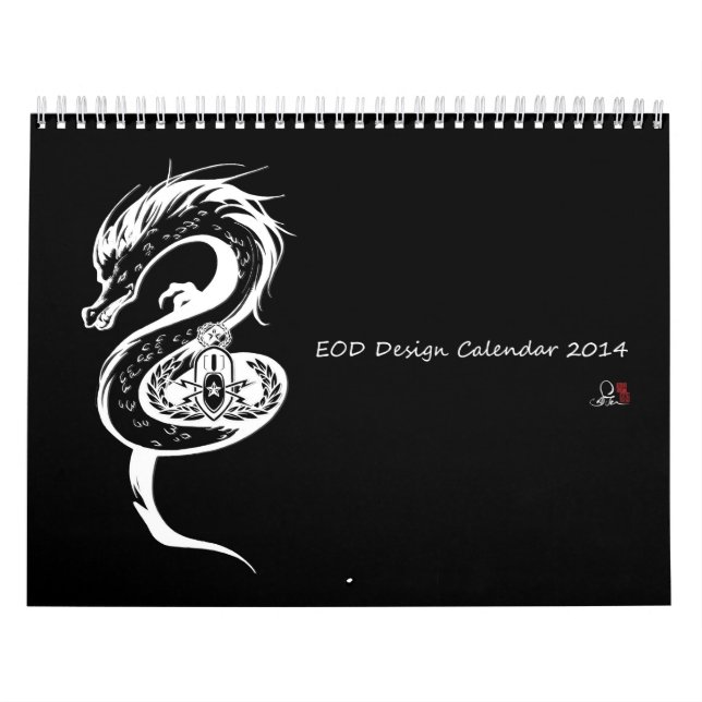 EOD Bomb Squad Calender 2014  Illustrated by Saju Calendar (Cover)