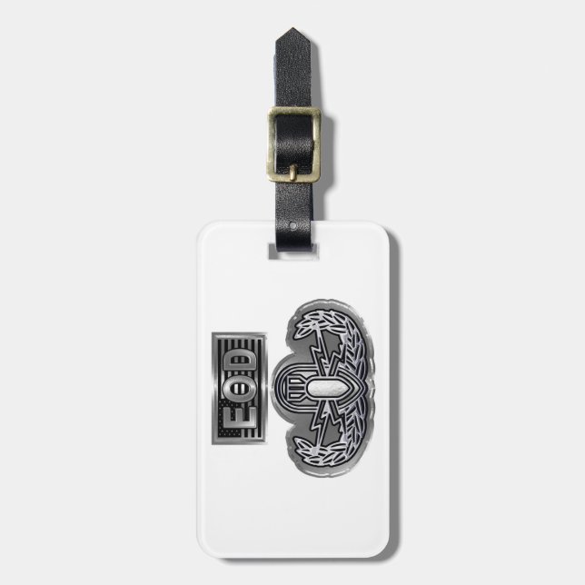 EOD Explosive Ordnance Disposal  Luggage Tag (Front Vertical)
