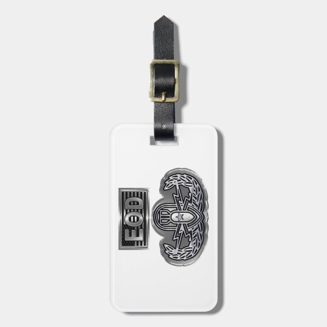 EOD Explosive Ordnance Disposal  Luggage Tag (Front Vertical)