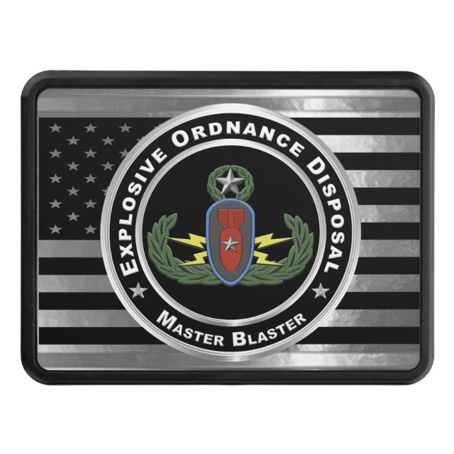 EOD Explosive Ordnance Disposal  Trailer Hitch Cover (Front)