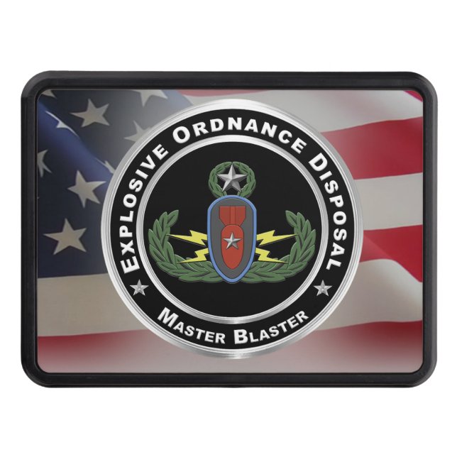 EOD Explosive Ordnance Disposal  Trailer Hitch Cover (Front)