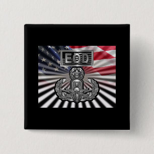 “EOD Master Blaster” Commemorative Gift 2 Inch Square Button