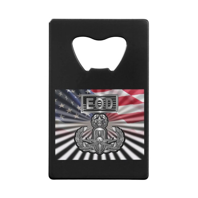 “EOD Master Blaster” Commemorative Gift Credit Card Bottle Opener (Front)