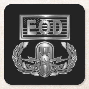 EOD "MASTER BLASTER"  SQUARE PAPER COASTER