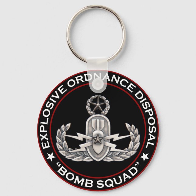 EOD Master "Bomb Squad" Keychain (Front)