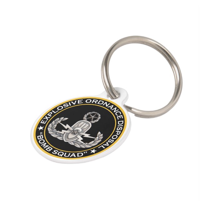 EOD Master Bomb Squad Pet Tag (Side)