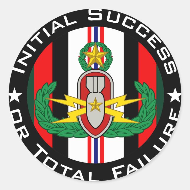 EOD Master in colour OEF ISoTF Classic Round Sticker (Front)