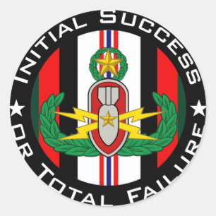 EOD Master in colour OEF ISoTF Classic Round Sticker