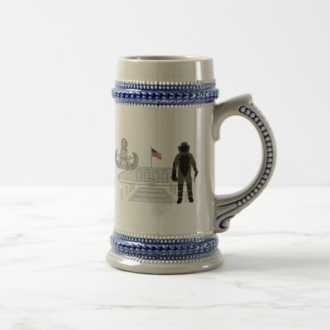 EOD Master Memorial Bomb Suituit Beer Stein (Right)