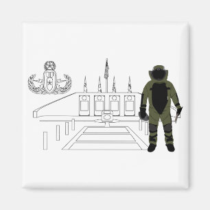 EOD Memorial Bomb Suit Magnet