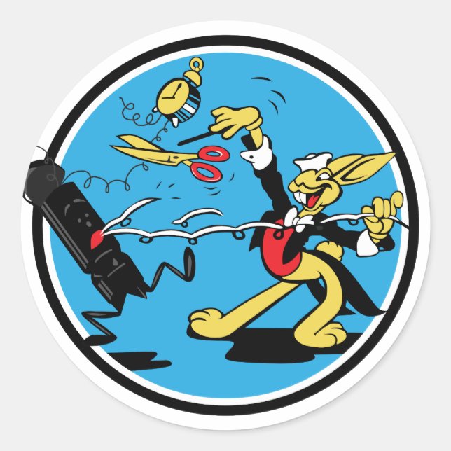 EOD Rabbit Classic Round Sticker (Front)