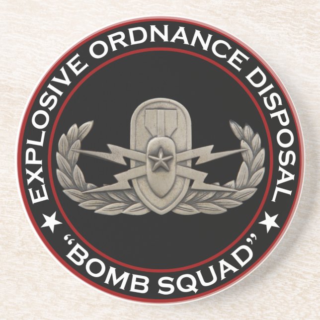EOD Senior "Bomb Squad" Coaster (Front)