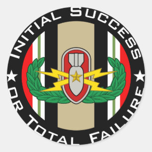 EOD Senior in colour OIF ISoTF Classic Round Sticker