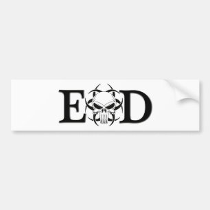 EOD skull Bumper Sticker