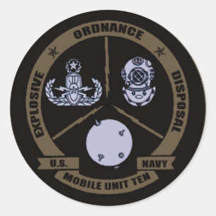 EODMU10 CLASSIC ROUND STICKER
