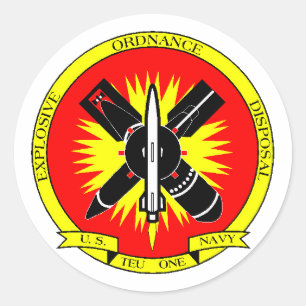 EODTEU1 CLASSIC ROUND STICKER