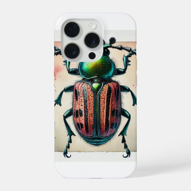 Eoporis Beetle Dorsal View 240824IREF224 - Waterco iPhone Case (Back)