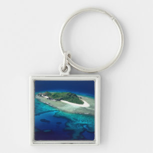 Eori Island, Mamanuca Islands, Fiji - aerial Keychain