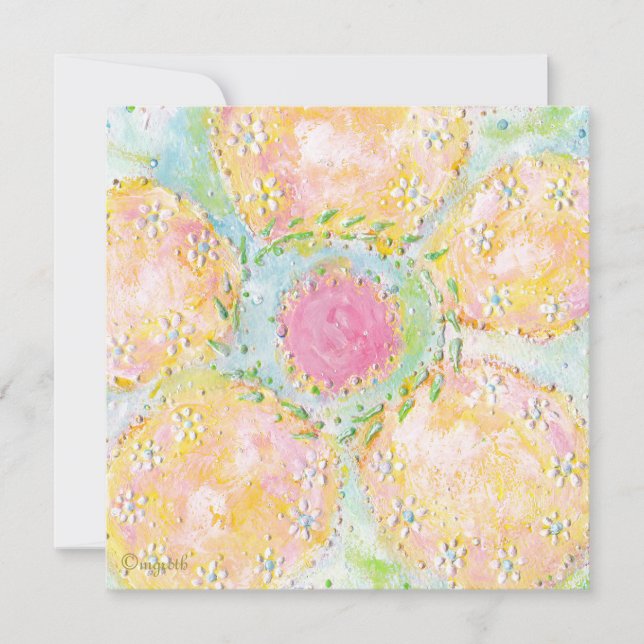 Eos Pastel Floral Invitation (Front)
