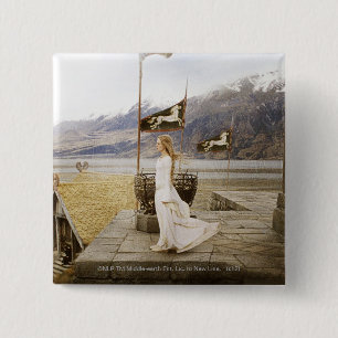 Eowyn on Castle Steps 2 Inch Square Button