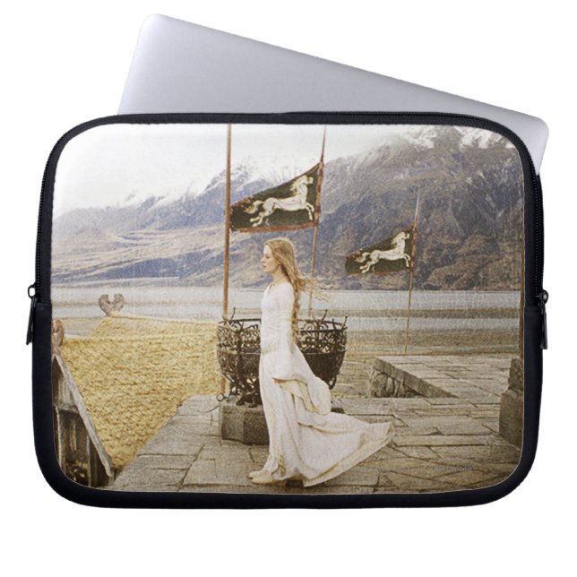 Eowyn on Castle Steps Laptop Sleeve (Front)