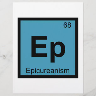 Ep - Epicureanism Philosophy Chemistry Symbol