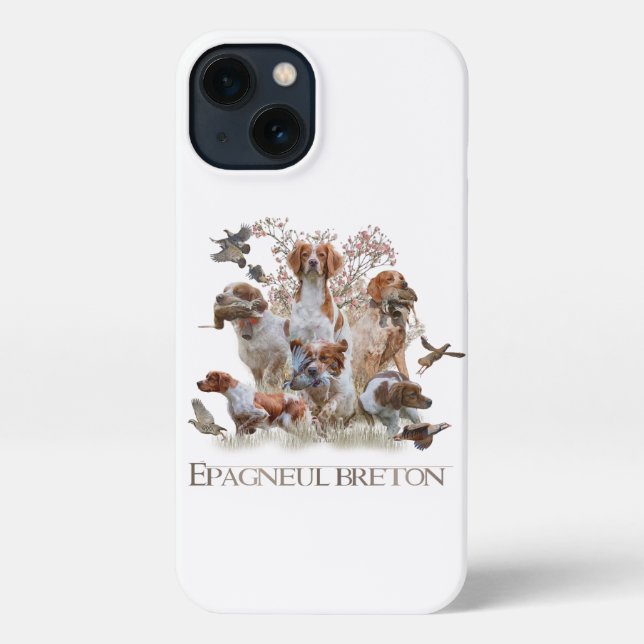 Epagneul Breton, Brittany Spaniel     iPhone Case (Back)