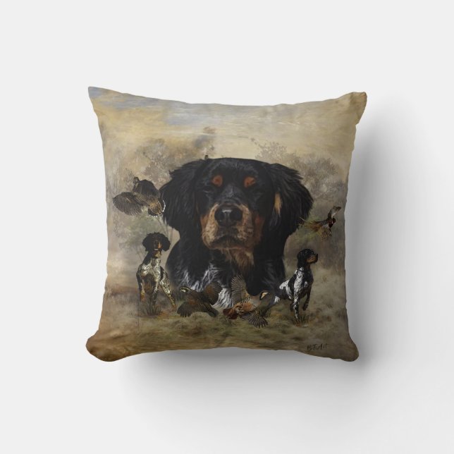 Epagneul Breton, Brittany Spaniel   Throw Pillow (Front)