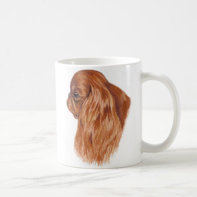 Épagneul de roi Charles rouge de tasse (non (Droite)