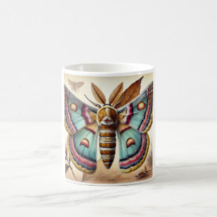 Epagoge Moth 130924IREF229 - Watercolor Coffee Mug