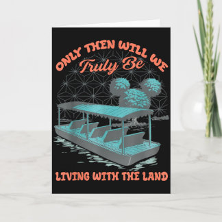 Epcot Boat Nature Truly Living With The Land  Card