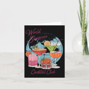 Epcot Drinking World Showcase Tail Club Drinking T Card