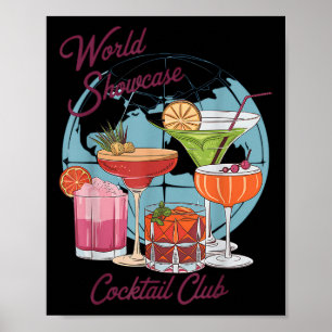 Epcot Drinking World Showcase Tail Club Drinking T Poster