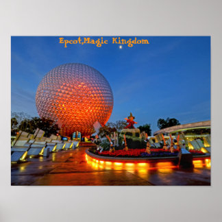 Epcot, Magic Kingdom, Florida Poster