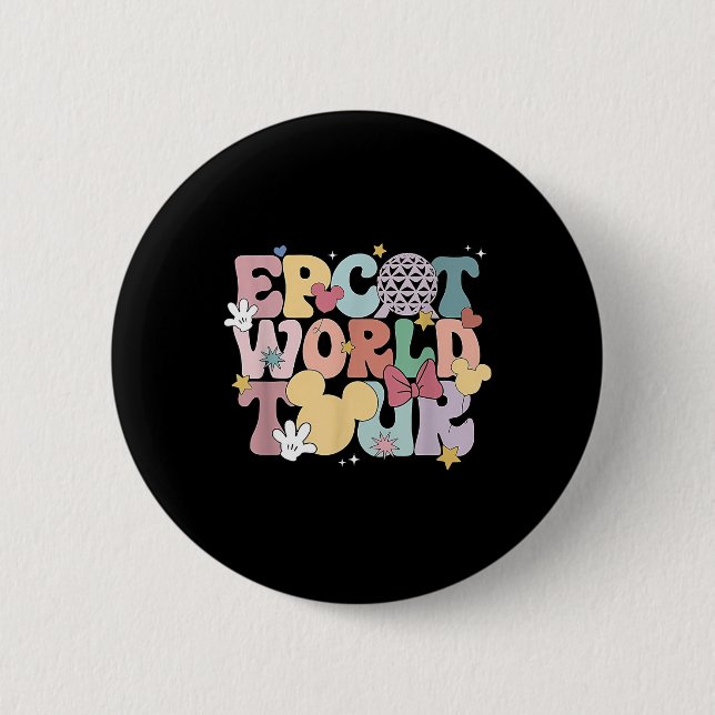 Epcot World Tour  2 Inch Round Button (Front)