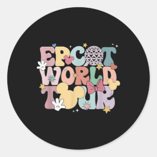Epcot World Tour Classic Round Sticker