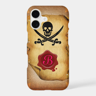 ÉPÉE CROISÉE SKULL MONOGRAM parchemin de sceau de 