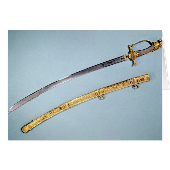 Épée donnée au napoléon I par le Directoire (Devant horizontal)