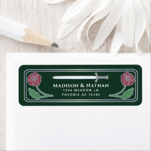 Épée Médiévale Verte Fantastique Argent Mariage La