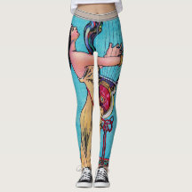 Ephemera antique 4 Leggings