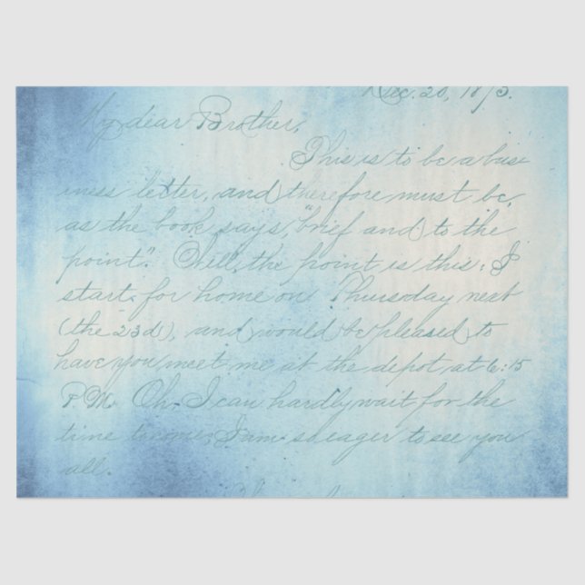 Ephemera Blue Paper Series Design 4 (Front)