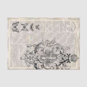 Ephemera Decoupage Sheet
