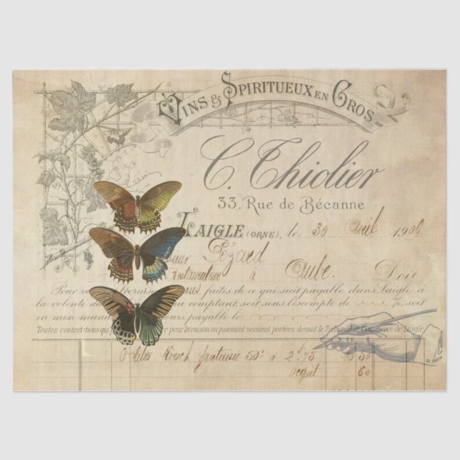 Ephemera Decoupage Tissue Tissue Paper (Front)