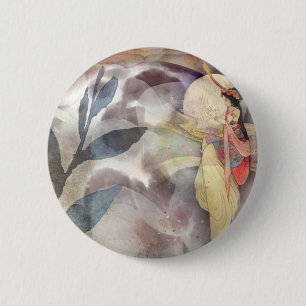 Ephemera Decoupage Vintage Fairy antique 2 Inch Round Button