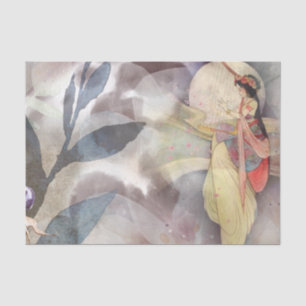 Ephemera Decoupage Vintage Fairy  Tissue Paper