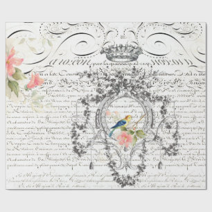Ephemera Script Wrapping Paper