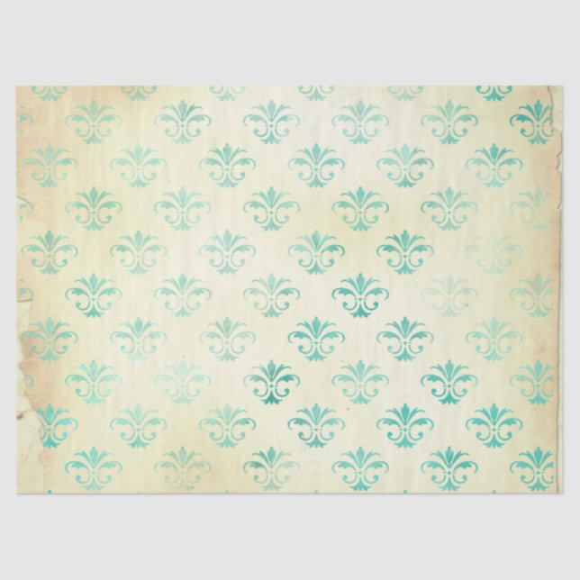 Ephemera Turquoise Paper Series Design 2 (Front)