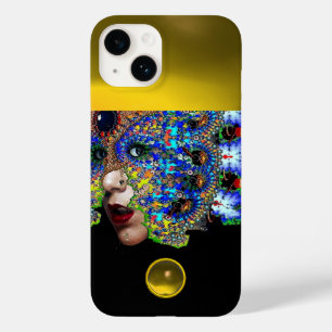 EPHEMERAL,BEAUTY WITH MASK Yellow Topaz Gem  Case-Mate iPhone 14 Case