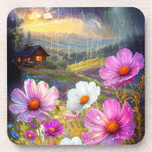 Ephemeral Bloom: A Symphony of Rain and Light